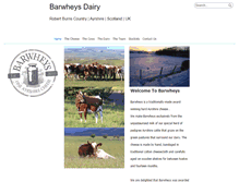 Tablet Screenshot of barwheysdairy.co.uk
